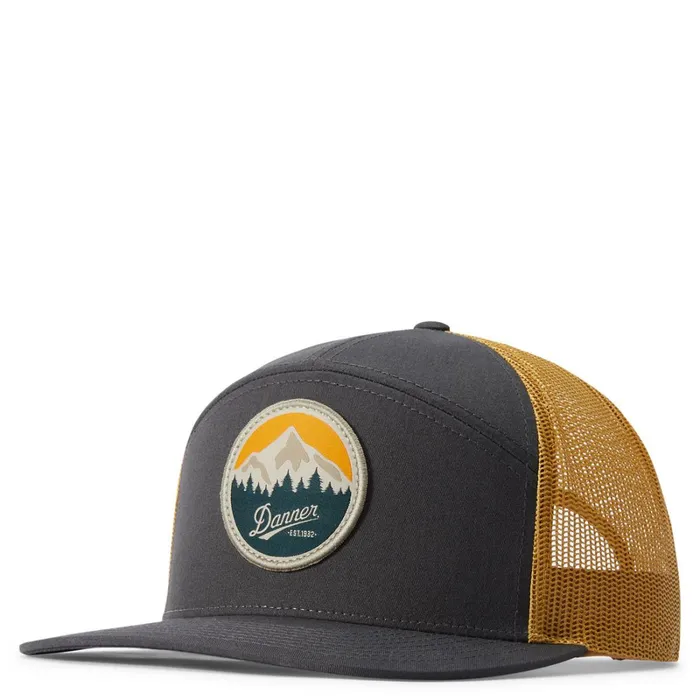 Danner Hats Danner Trucker Cap Charcoalold Gold 8211 Mountain Patch 8211 MenWomen Danner Hats Danner Trucker Cap Charcoalold Gold 8211 Mountain Patch 8211 MenWomen