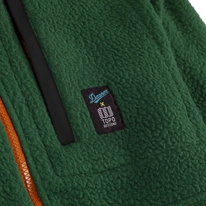 Danner Outerwear Danner X Topo Mountain Fleece Pullover 8211 Green 8211 MenWomen Danner Outerwear Danner X Topo Mountain Fleece Pullover 8211 Green 8211 MenWomen