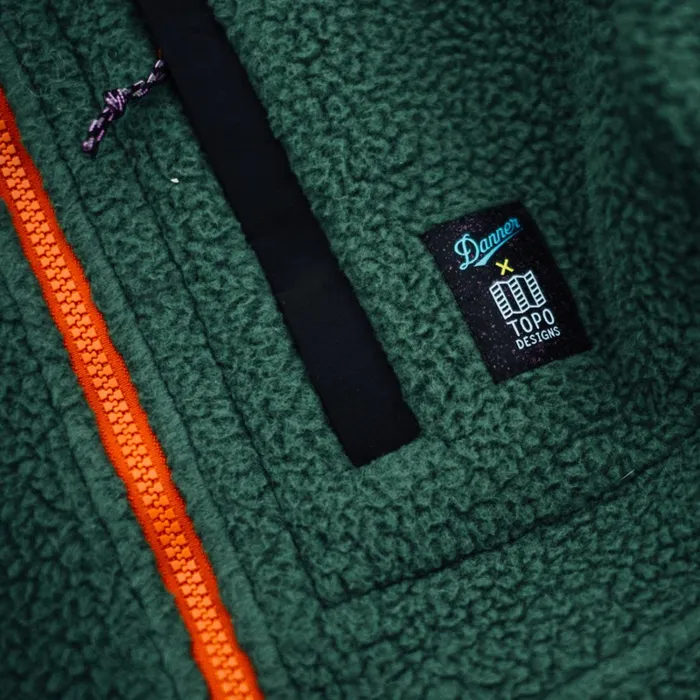 Danner Outerwear Danner X Topo Mountain Fleece Pullover 8211 Green 8211 MenWomen Danner Outerwear Danner X Topo Mountain Fleece Pullover 8211 Green 8211 MenWomen