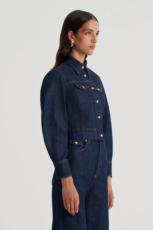 Denim DENIM JACKET INDIGOB 8211 Scanlan Theodore Women Denim DENIM JACKET INDIGOB 8211 Scanlan Theodore Women