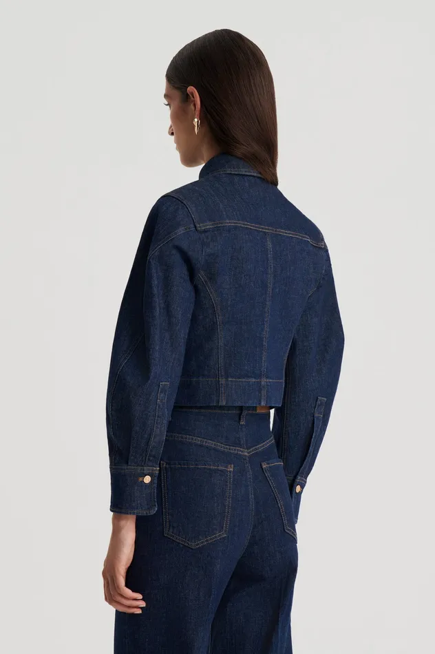 Denim DENIM JACKET INDIGOB 8211 Scanlan Theodore Women Denim DENIM JACKET INDIGOB 8211 Scanlan Theodore Women