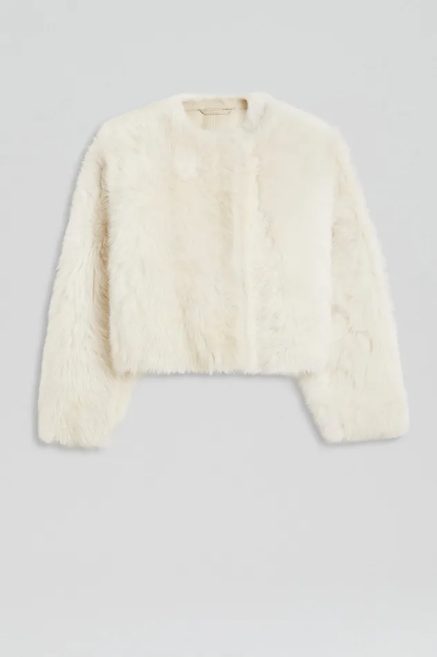 Denim Scanlan Theodore Women TOSCANA COCOON JACKET CREME