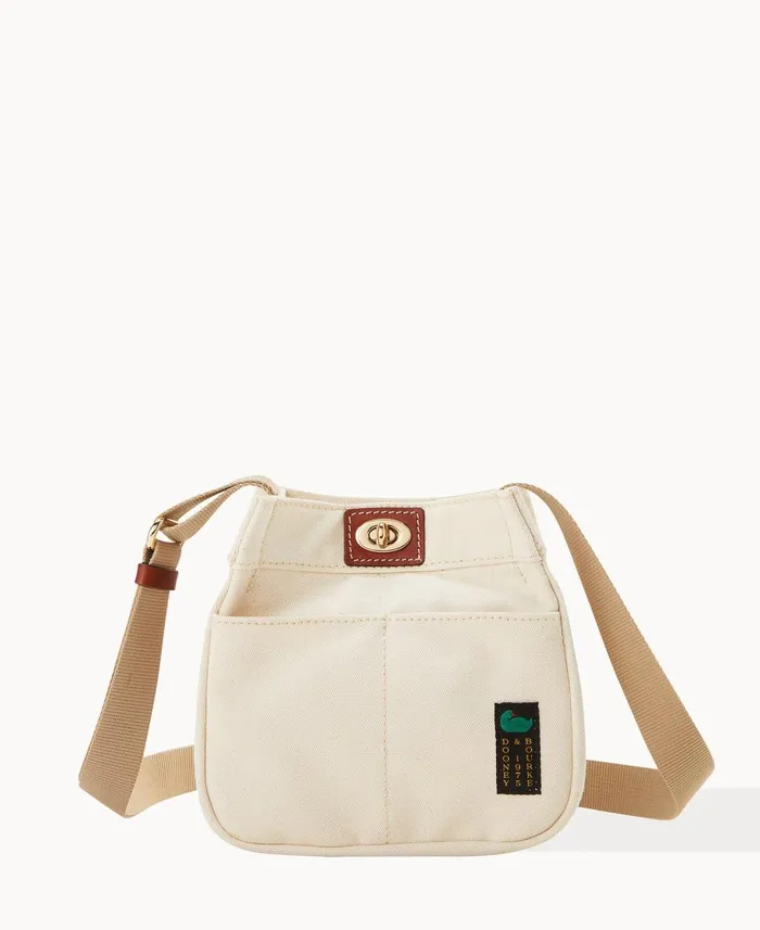 Dooney and Bourke Crossbodies Canvas Crossbody 20 Natural 8211 WomenMen