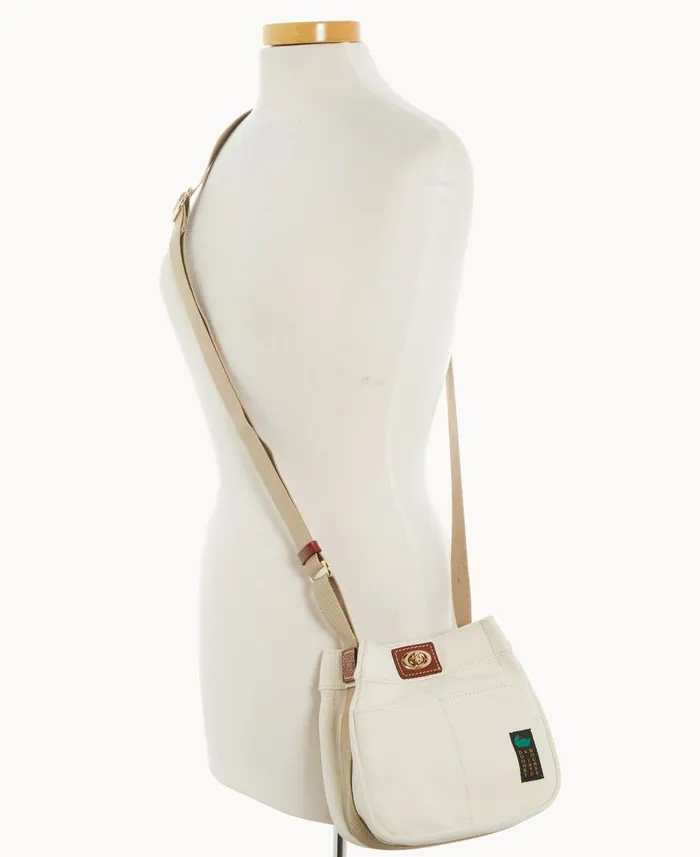 Dooney and Bourke Crossbodies Canvas Crossbody 20 Natural 8211 WomenMen