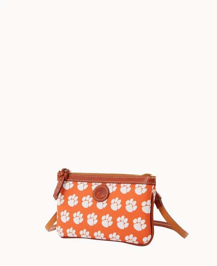 Dooney and Bourke Crossbodies Collegiate Clemson University Large Slim Crossbody Clemson 8211 WomenMen