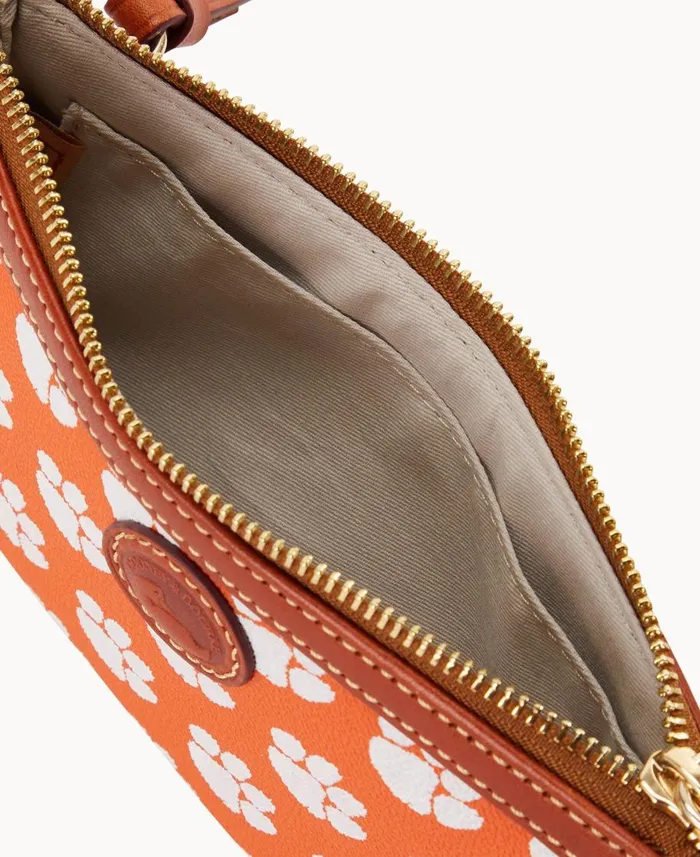 Dooney and Bourke Crossbodies Collegiate Clemson University Large Slim Crossbody Clemson 8211 WomenMen