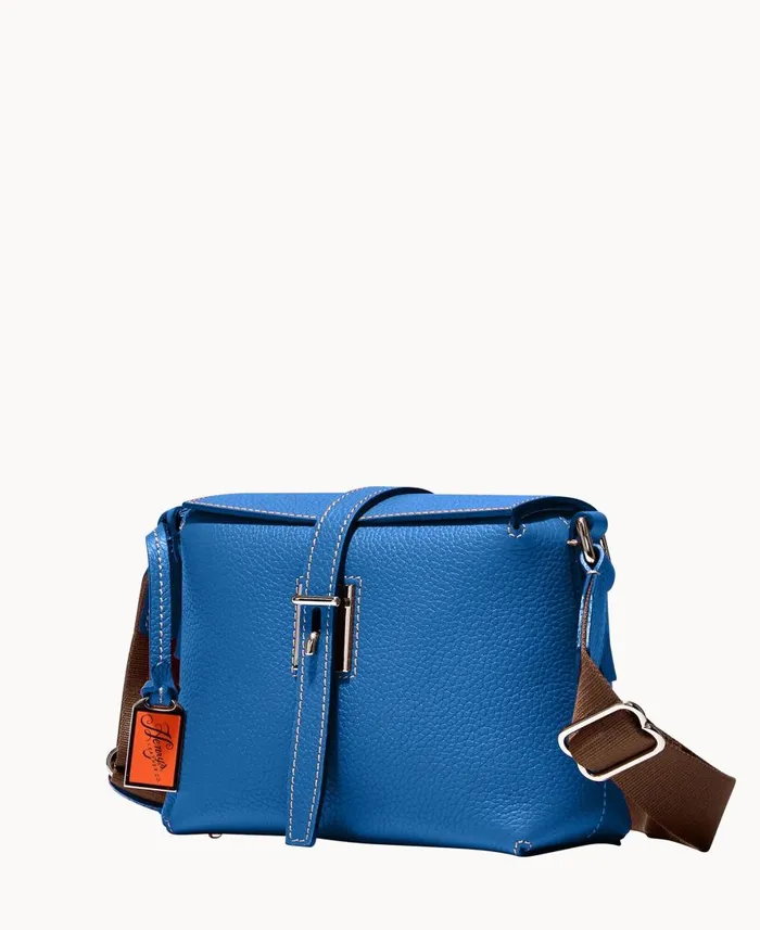 Dooney and Bourke Crossbodies Henrys Foldover Crossbody Blue 8211 WomenMen