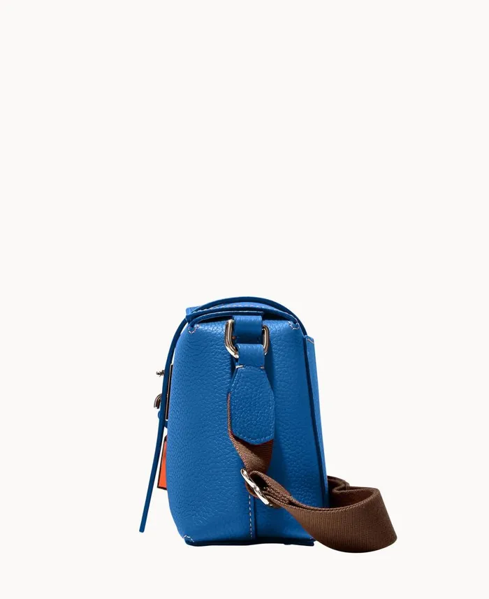 Dooney and Bourke Crossbodies Henrys Foldover Crossbody Blue 8211 WomenMen