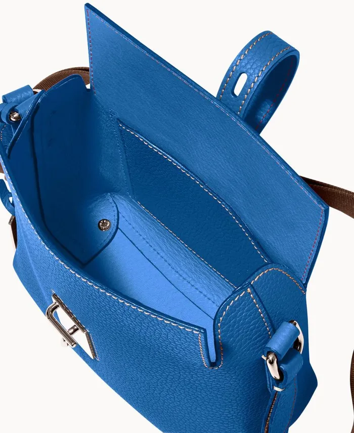 Dooney and Bourke Crossbodies Henrys Foldover Crossbody Blue 8211 WomenMen