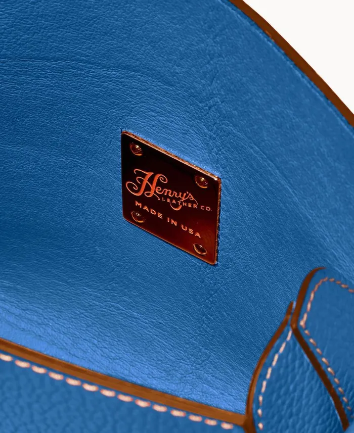Dooney and Bourke Crossbodies Henrys Foldover Crossbody Blue 8211 WomenMen