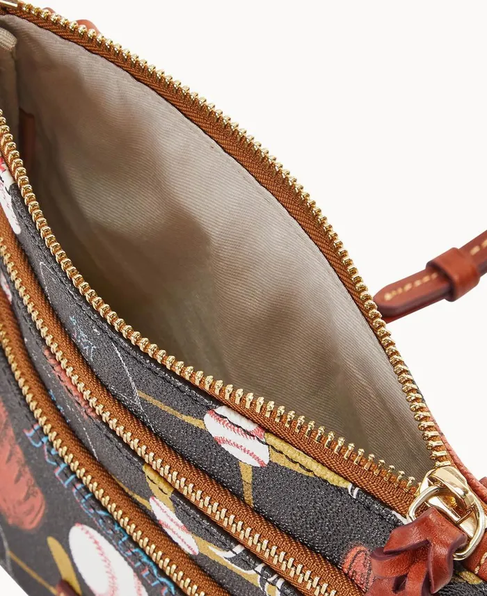 Dooney and Bourke Crossbodies MLB Marlins N S Triple Zip Crossbody Marlins 8211 WomenMen Dooney and Bourke Crossbodies MLB Marlins N S Triple Zip Crossbody Marlins 8211 WomenMen