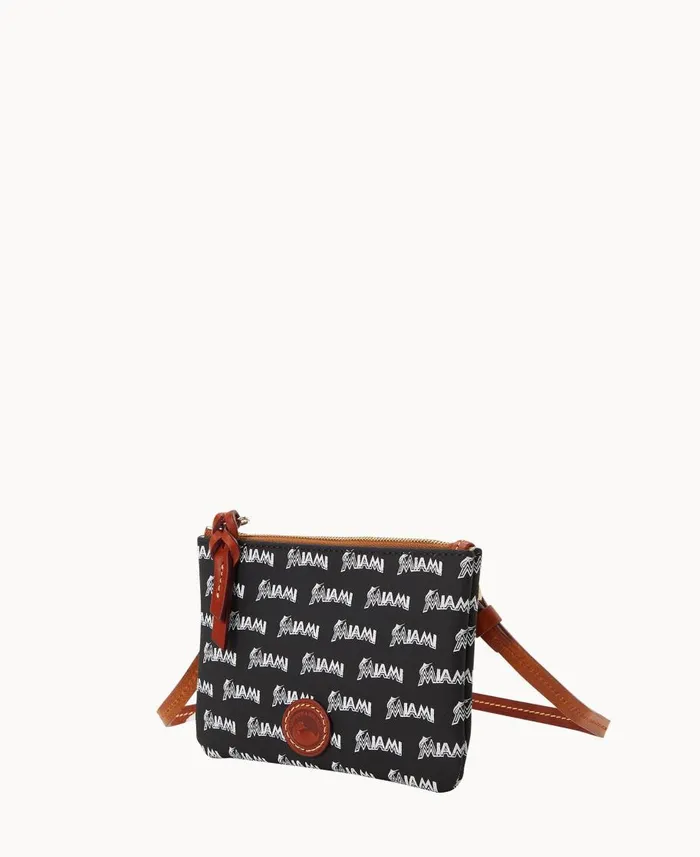 Dooney and Bourke Crossbodies MLB Marlins Top Zip Crossbody Marlins 8211 WomenMen Dooney and Bourke Crossbodies MLB Marlins Top Zip Crossbody Marlins 8211 WomenMen