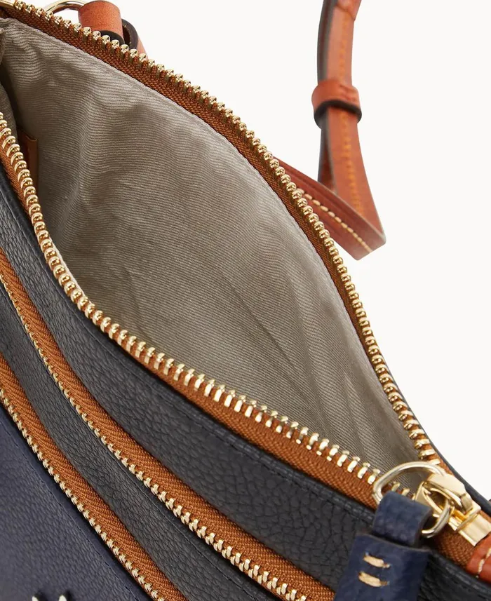 Dooney and Bourke Crossbodies NFL Broncos Triple Zip Crossbody Broncos 8211 WomenMen Dooney and Bourke Crossbodies NFL Broncos Triple Zip Crossbody Broncos 8211 WomenMen