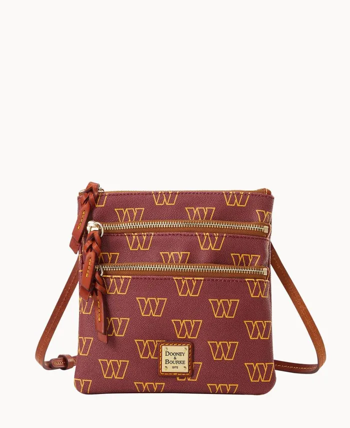 Dooney and Bourke Crossbodies NFL Commanders N S Triple Zip Crossbody Commanders 8211 WomenMen Dooney and Bourke Crossbodies NFL Commanders N S Triple Zip Crossbody Commanders 8211 WomenMen