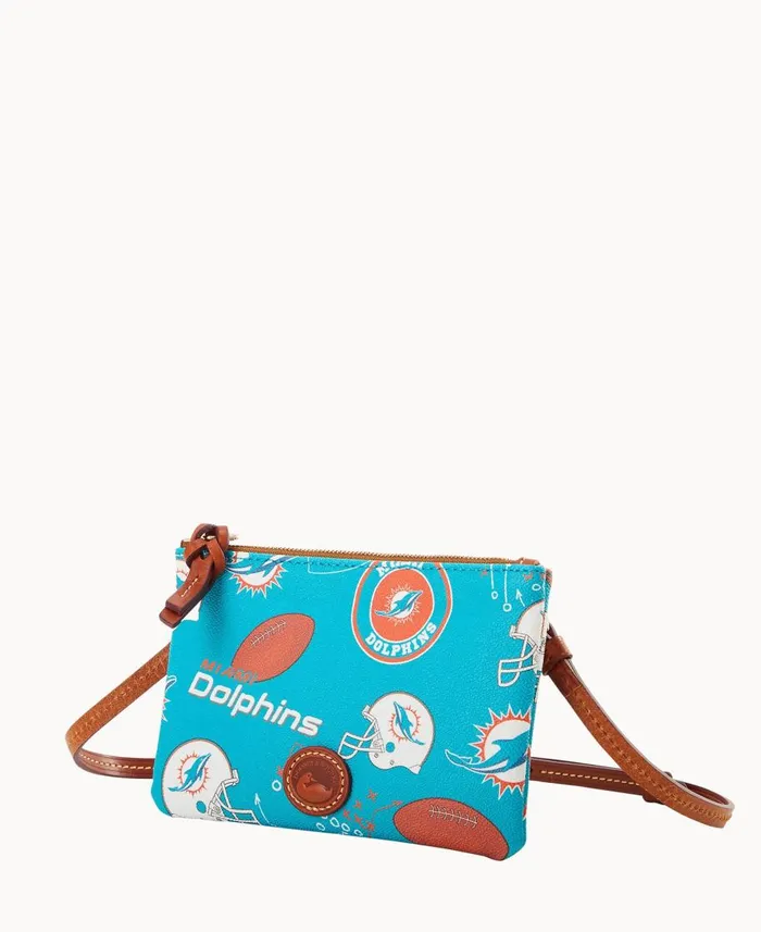 Dooney and Bourke Crossbodies NFL Dolphins Top Zip Crossbody Dolphins 8211 WomenMen Dooney and Bourke Crossbodies NFL Dolphins Top Zip Crossbody Dolphins 8211 WomenMen