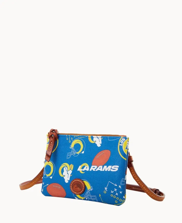 Dooney and Bourke Crossbodies NFL Rams Top Zip Crossbody Rams 8211 WomenMen