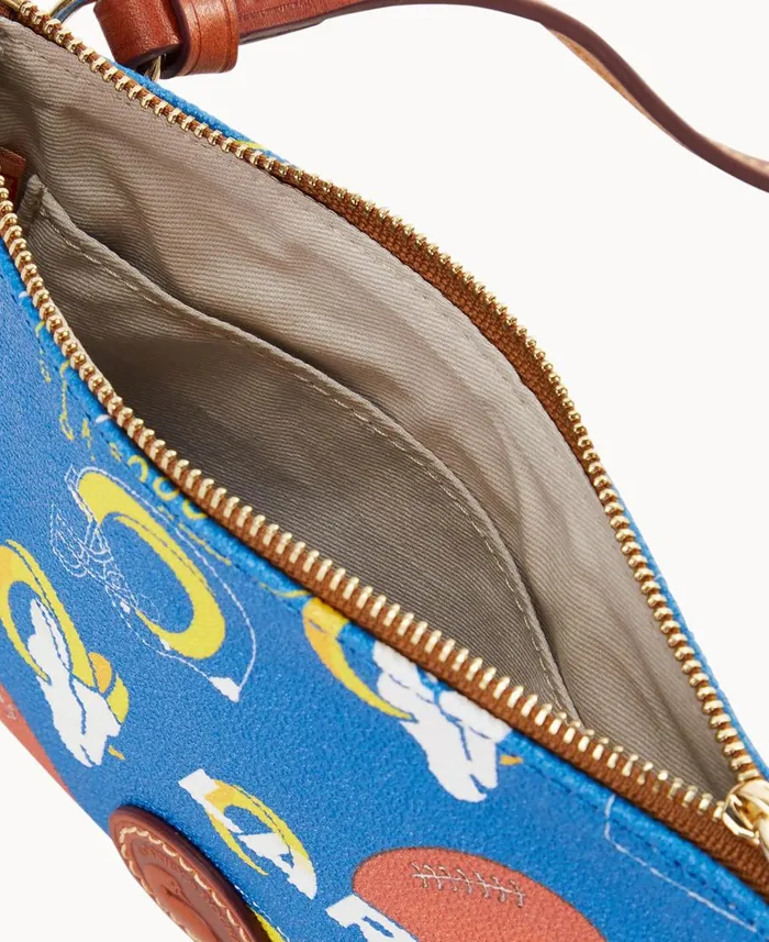 Dooney and Bourke Crossbodies NFL Rams Top Zip Crossbody Rams 8211 WomenMen