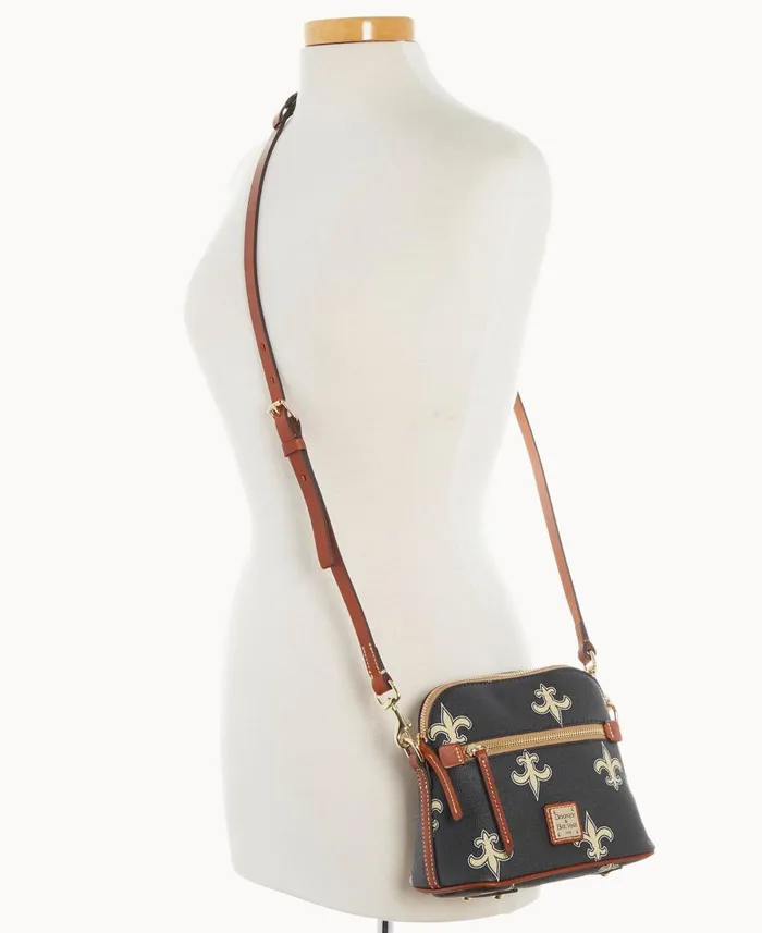 Dooney and Bourke Crossbodies NFL Saints Domed Crossbody Saints 8211 WomenMen Dooney and Bourke Crossbodies NFL Saints Domed Crossbody Saints 8211 WomenMen