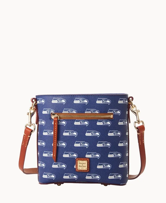 Dooney and Bourke Crossbodies NFL Seahawks Small Zip Crossbody Seahawks 8211 WomenMen