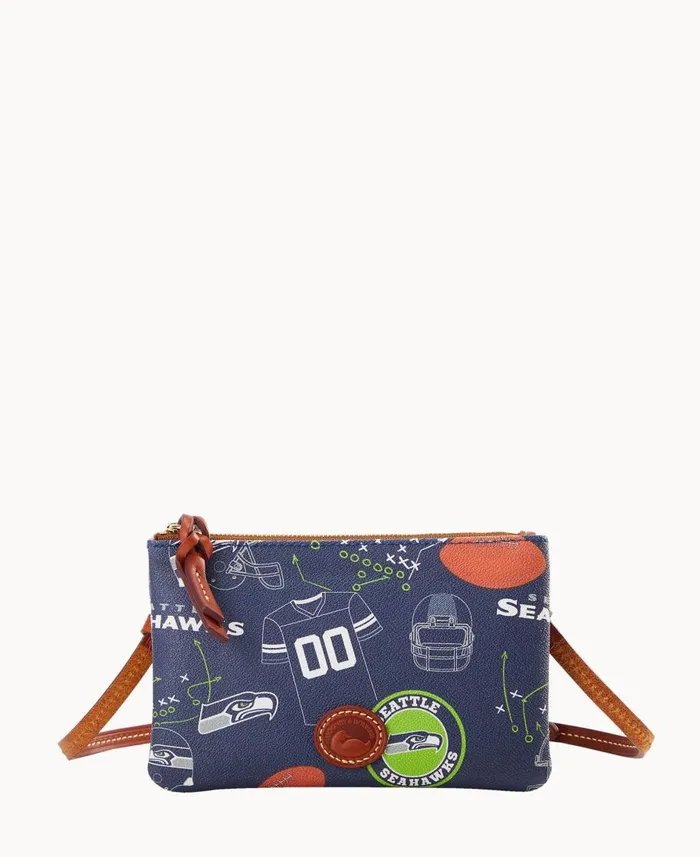 Dooney and Bourke Crossbodies NFL Seahawks Top Zip Crossbody Seahawks 8211 WomenMen Dooney and Bourke Crossbodies NFL Seahawks Top Zip Crossbody Seahawks 8211 WomenMen