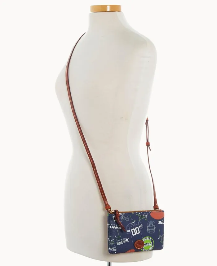 Dooney and Bourke Crossbodies NFL Seahawks Top Zip Crossbody Seahawks 8211 WomenMen Dooney and Bourke Crossbodies NFL Seahawks Top Zip Crossbody Seahawks 8211 WomenMen