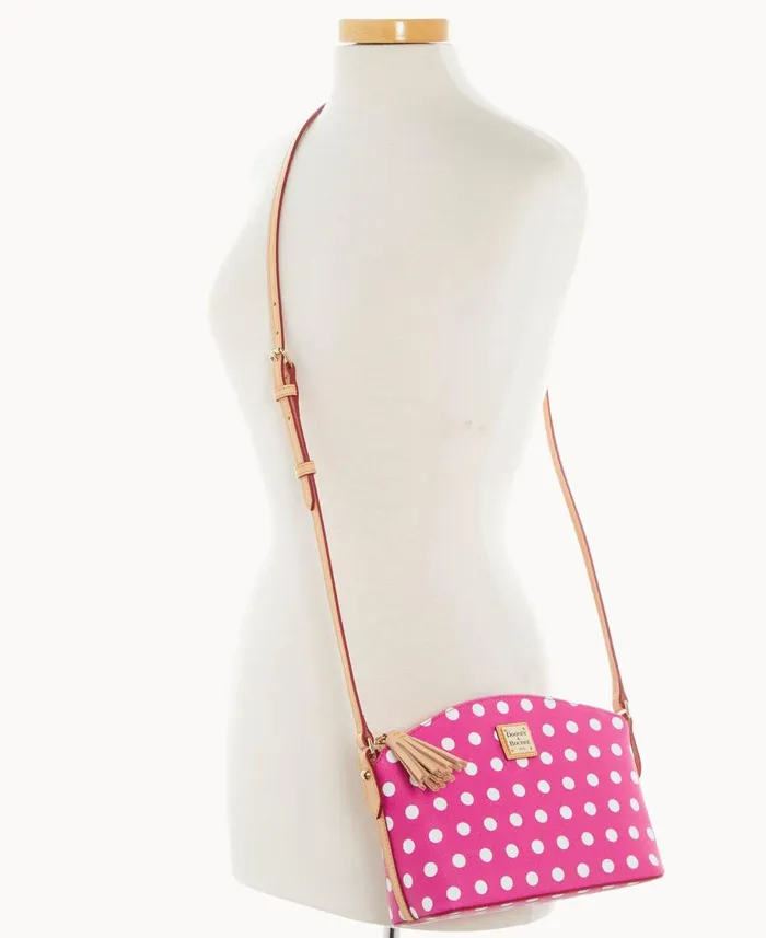 Dooney and Bourke Crossbodies Polka Dot Robin Crossbody Fuchsia 8211 WomenMen Dooney and Bourke Crossbodies Polka Dot Robin Crossbody Fuchsia 8211 WomenMen