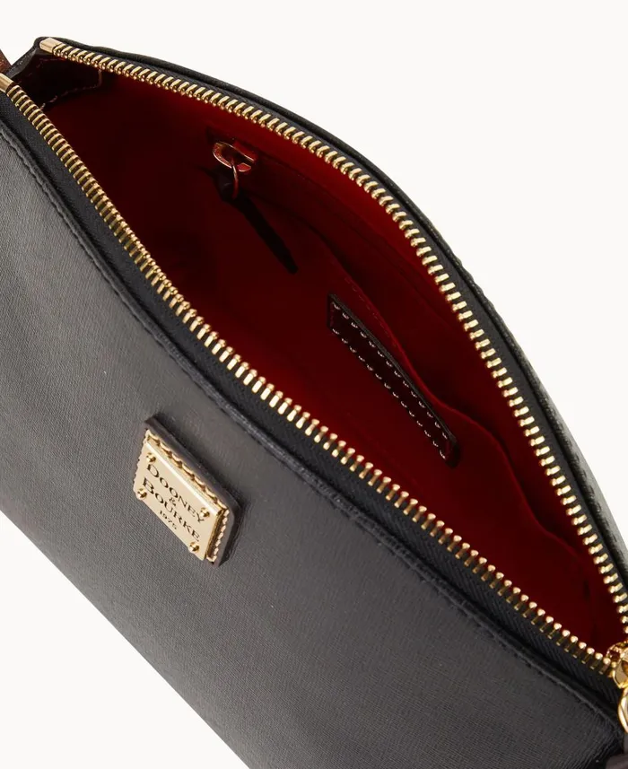 Dooney and Bourke Crossbodies Saffiano Penny Crossbody Black 8211 WomenMen