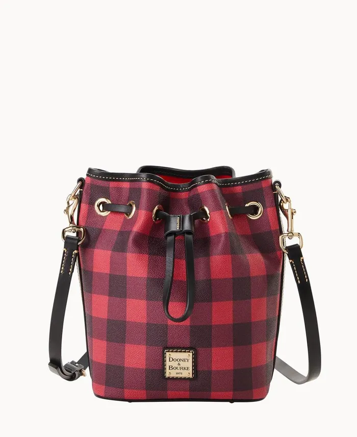 Dooney and Bourke Crossbodies Tucker Small Drawstring Red 8211 WomenMen