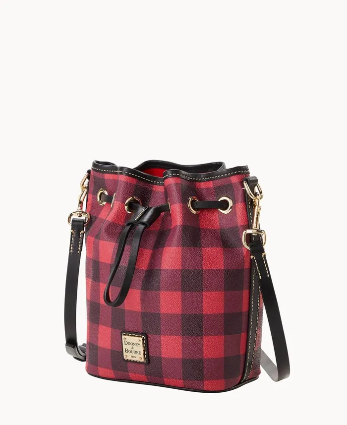 Dooney and Bourke Crossbodies Tucker Small Drawstring Red 8211 WomenMen