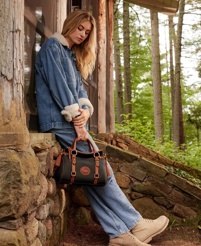 Dooney and Bourke Satchels All Weather Leather 30 Satchel 30 Green 8211 WomenMen Dooney and Bourke Satchels All Weather Leather 30 Satchel 30 Green 8211 WomenMen
