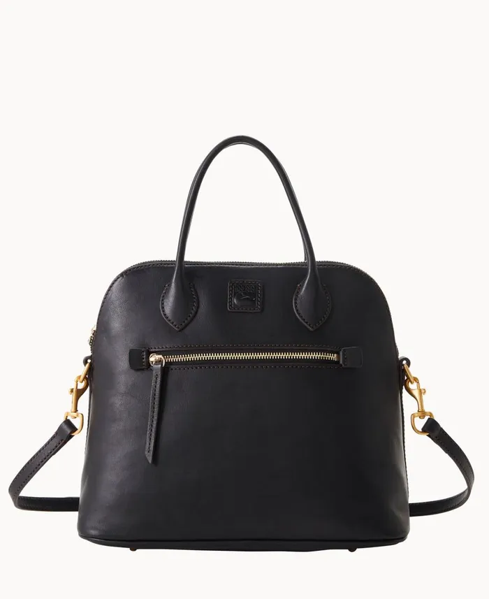 Dooney and Bourke Satchels Florentine Large Domed Satchel Black Black 8211 WomenMen Dooney and Bourke Satchels Florentine Large Domed Satchel Black Black 8211 WomenMen