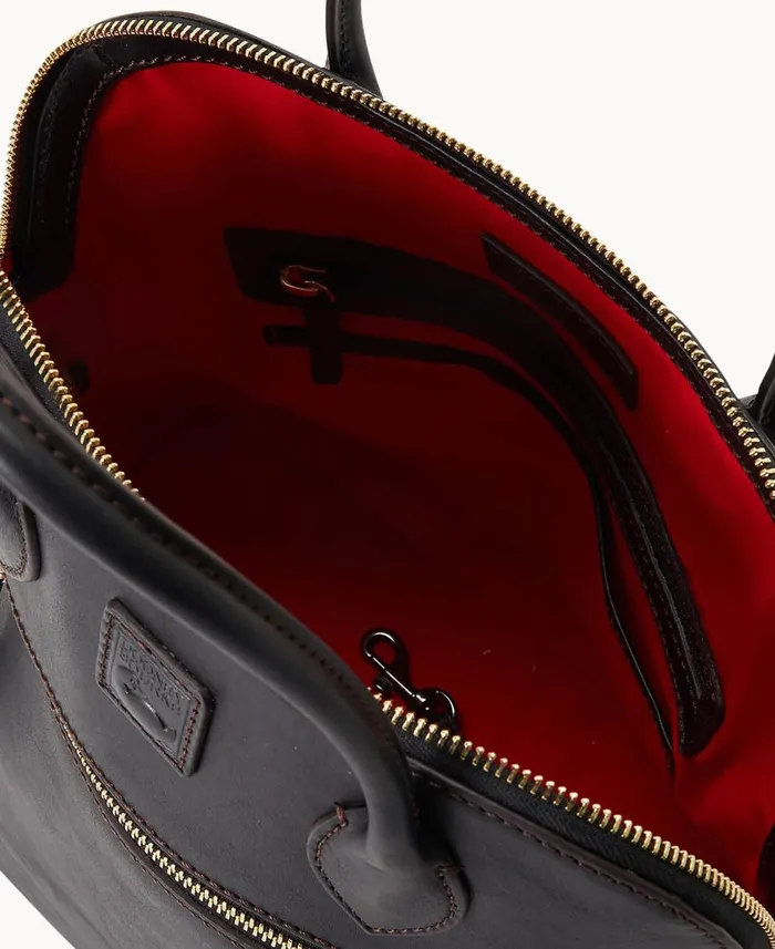 Dooney and Bourke Satchels Florentine Large Domed Satchel Black Black 8211 WomenMen Dooney and Bourke Satchels Florentine Large Domed Satchel Black Black 8211 WomenMen