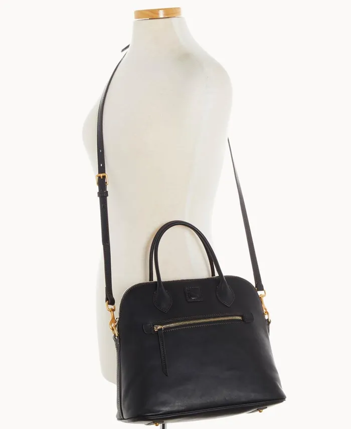 Dooney and Bourke Satchels Florentine Large Domed Satchel Black Black 8211 WomenMen Dooney and Bourke Satchels Florentine Large Domed Satchel Black Black 8211 WomenMen