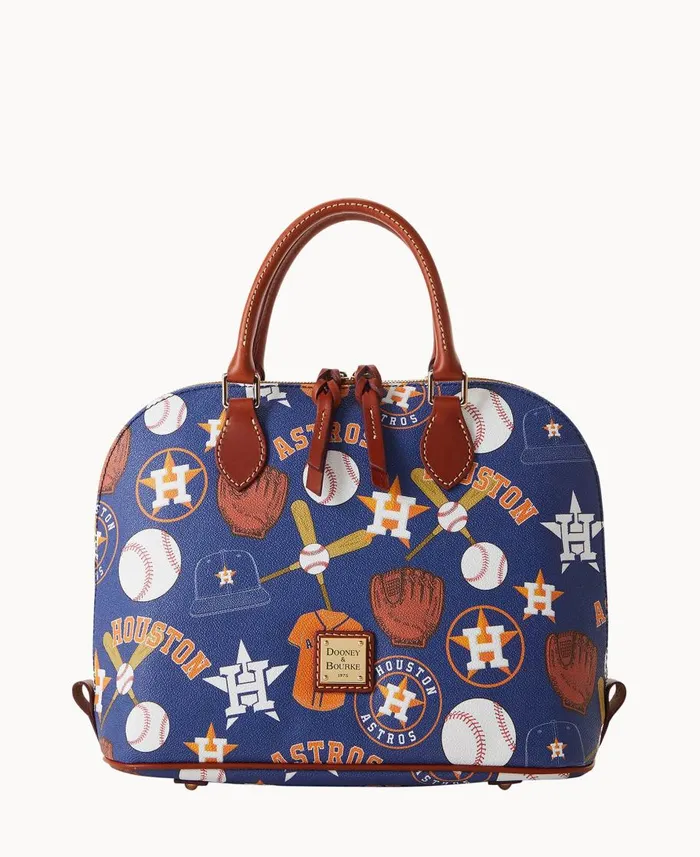 Dooney and Bourke Satchels MLB Astros Zip Zip Satchel Astros 8211 WomenMen