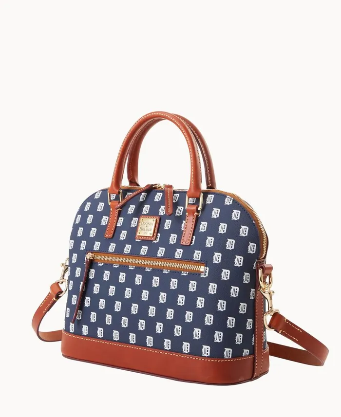 Dooney and Bourke Satchels MLB Tigers Domed Zip Satchel Tigers 8211 WomenMen