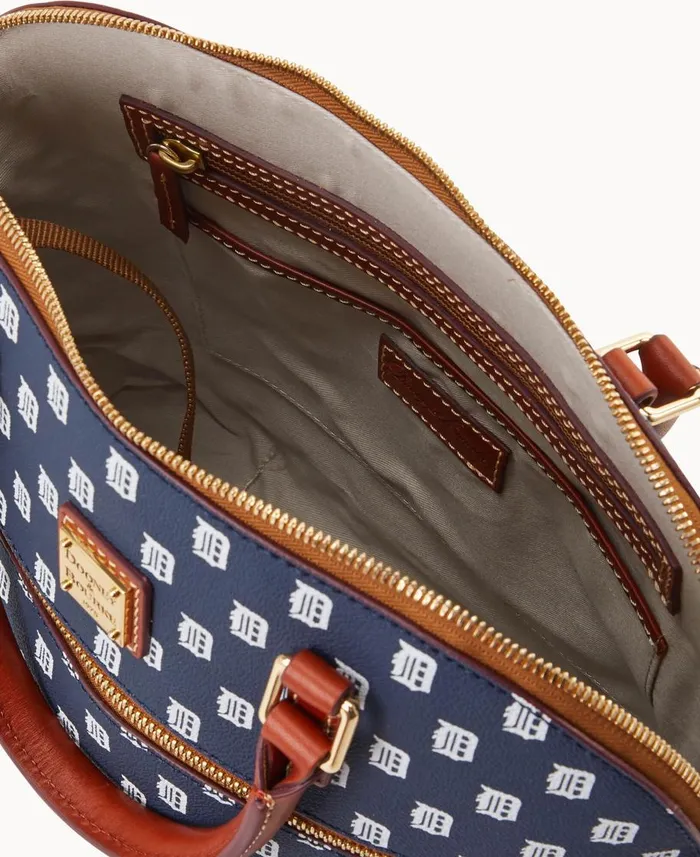 Dooney and Bourke Satchels MLB Tigers Domed Zip Satchel Tigers 8211 WomenMen