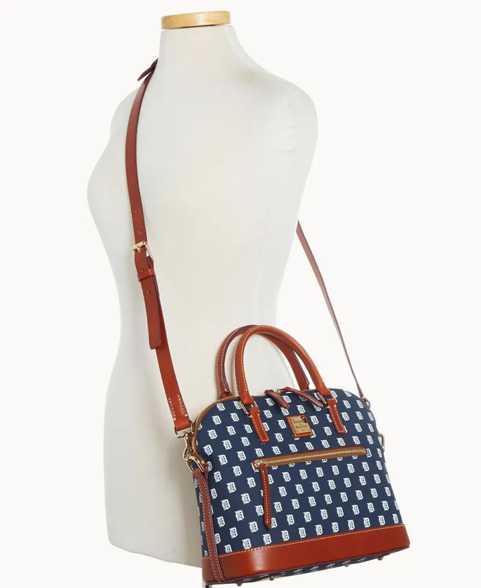 Dooney and Bourke Satchels MLB Tigers Domed Zip Satchel Tigers 8211 WomenMen