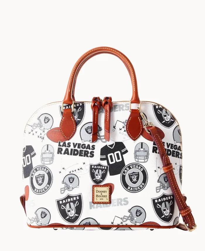 Dooney and Bourke Satchels NFL Raiders Zip Zip Satchel Raiders 8211 WomenMen