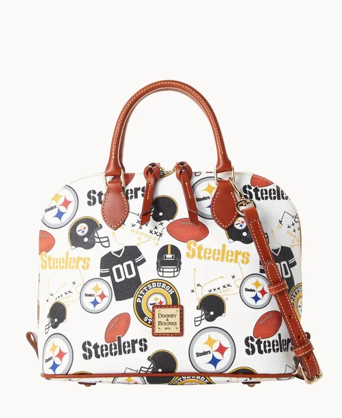 Dooney and Bourke Satchels NFL Steelers Zip Zip Satchel Steelers 8211 WomenMen Dooney and Bourke Satchels NFL Steelers Zip Zip Satchel Steelers 8211 WomenMen