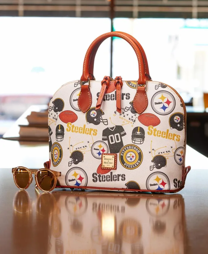 Dooney and Bourke Satchels NFL Steelers Zip Zip Satchel Steelers 8211 WomenMen
