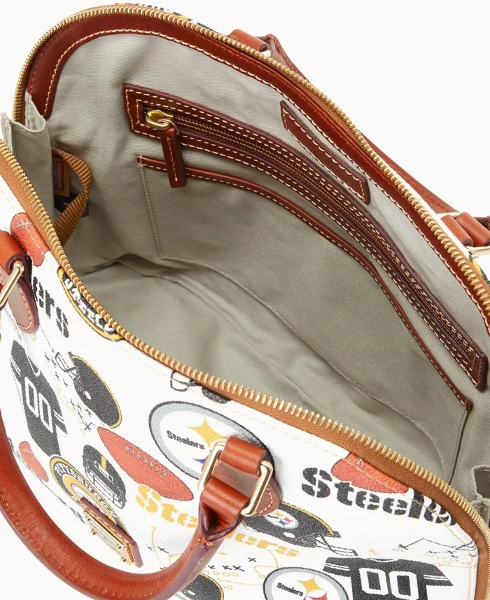Dooney and Bourke Satchels NFL Steelers Zip Zip Satchel Steelers 8211 WomenMen