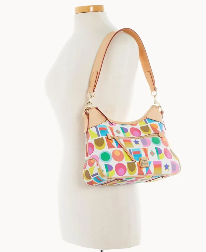 Dooney and Bourke Shoulder Bags Art Deco Hobo White 8211 WomenMen