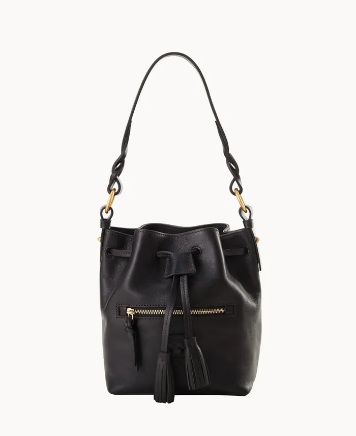 Dooney and Bourke Shoulder Bags Florentine Miley Drawstring Black Black 8211 WomenMen Dooney and Bourke Shoulder Bags Florentine Miley Drawstring Black Black 8211 WomenMen