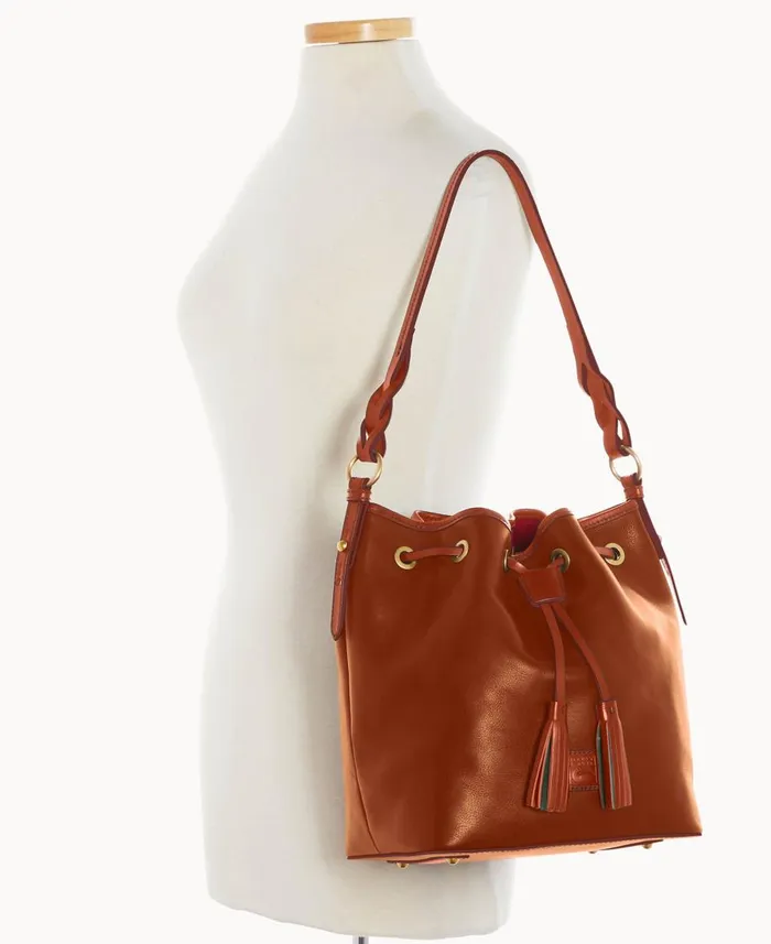 Dooney and Bourke Shoulder Bags Florentine Tasha Drawstring Natural Tan 8211 WomenMen Dooney and Bourke Shoulder Bags Florentine Tasha Drawstring Natural Tan 8211 WomenMen