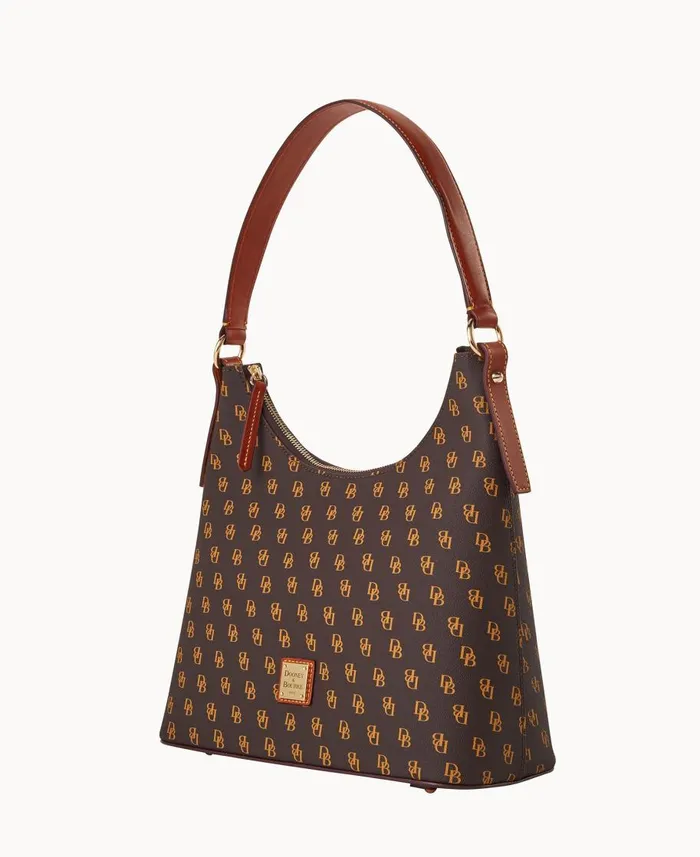 Dooney and Bourke Shoulder Bags Gretta Hobo Brown Tmoro 8211 WomenMen
