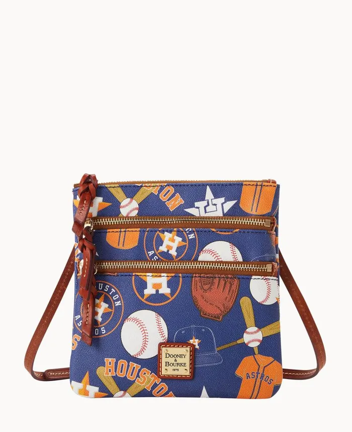 Dooney and Bourke Shoulder Bags MLB Astros N S Triple Zip Crossbody Astros 8211 WomenMen Dooney and Bourke Shoulder Bags MLB Astros N S Triple Zip Crossbody Astros 8211 WomenMen