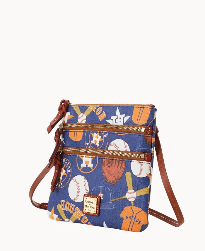 Dooney and Bourke Shoulder Bags MLB Astros N S Triple Zip Crossbody Astros 8211 WomenMen Dooney and Bourke Shoulder Bags MLB Astros N S Triple Zip Crossbody Astros 8211 WomenMen