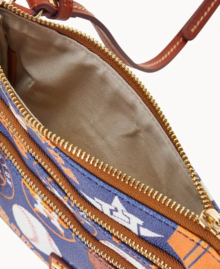 Dooney and Bourke Shoulder Bags MLB Astros N S Triple Zip Crossbody Astros 8211 WomenMen Dooney and Bourke Shoulder Bags MLB Astros N S Triple Zip Crossbody Astros 8211 WomenMen