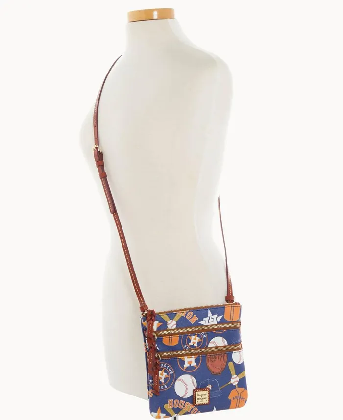 Dooney and Bourke Shoulder Bags MLB Astros N S Triple Zip Crossbody Astros 8211 WomenMen Dooney and Bourke Shoulder Bags MLB Astros N S Triple Zip Crossbody Astros 8211 WomenMen