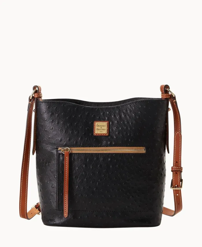 Dooney and Bourke Shoulder Bags Ostrich Ridley Black 8211 WomenMen
